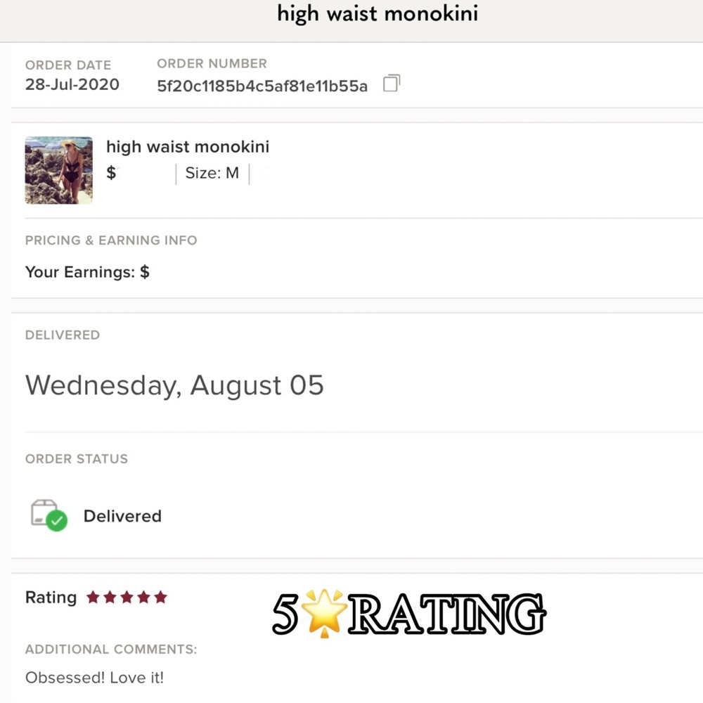 high waist monokini - Picture 5 of 6